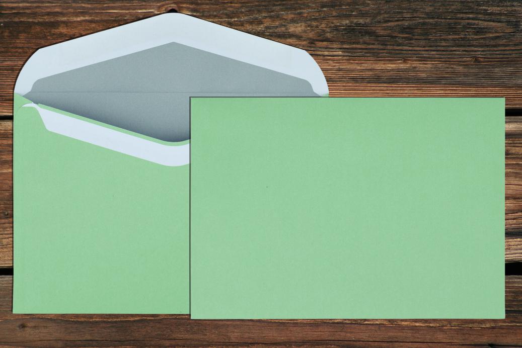 Kuvertierhüllen C6 114x162 mm Nassklebend Grün 80 g/qm